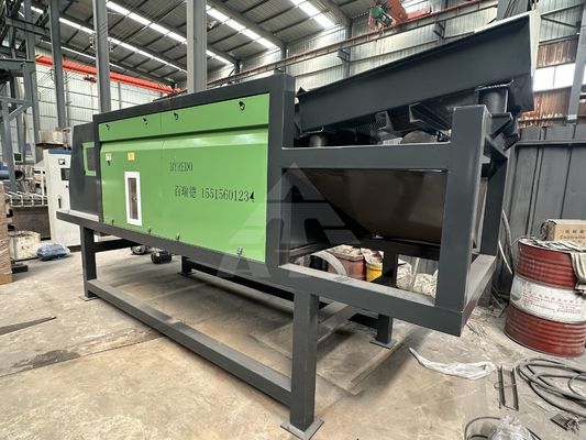 Máquina de triagem de resíduos metálicos não ferrosos de 380 V com separadores de corrente magnética e de corrente de redemoinho