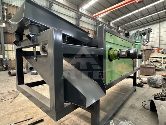 Máquina de triagem de resíduos metálicos não ferrosos de 380 V com separadores de corrente magnética e de corrente de redemoinho