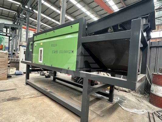 Máquina de triagem de resíduos metálicos não ferrosos de 380 V com separadores de corrente magnética e de corrente de redemoinho