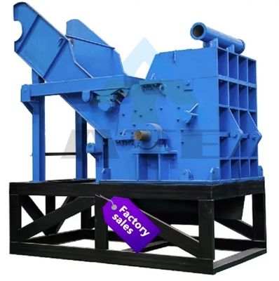 Máquina de trituração de plástico de eixo duplo para pneus de resíduos Reciclagem de sucata de metal