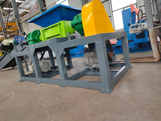 Triturador de eixo duplo para reciclagem de caixas de papelão garrafas de plástico e sucata de metal