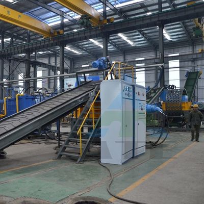 Reciclagem de resíduos de pneus Máquina de trituração de pneus 2200 kg