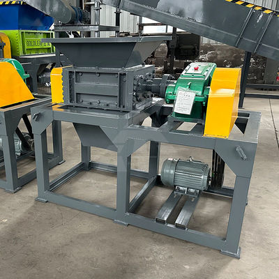 Triturador de eixo duplo de 50kW para paletes de madeira e sistemas de transporte de sucata de metal/plástico