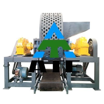 Equipamento de reciclagem de pneus de caminhão de alta produtividade personalizável com triturador de pneus de borracha