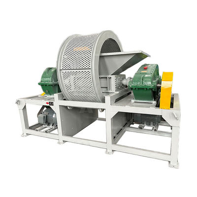5000 kg Máquina de trituração de paletes de madeira de motor de eixo duplo Máquina de trituração de pneus