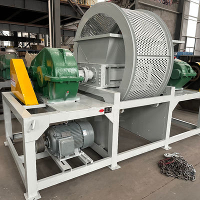Máquina de reciclagem de pneus Triturador de plástico de eixo duplo para sistema de gestão de resíduos