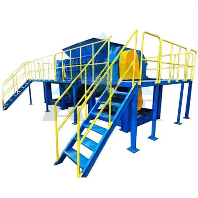 Triturador de aço de controlo PLC para reciclagem de resíduos de pneus e produção de pó de borracha