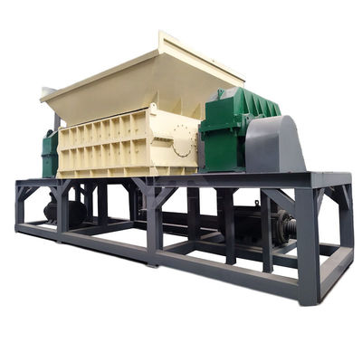 Compacto 5000KG de Peso Shredder de eixo duplo para reciclagem de papelão e sucata de metal