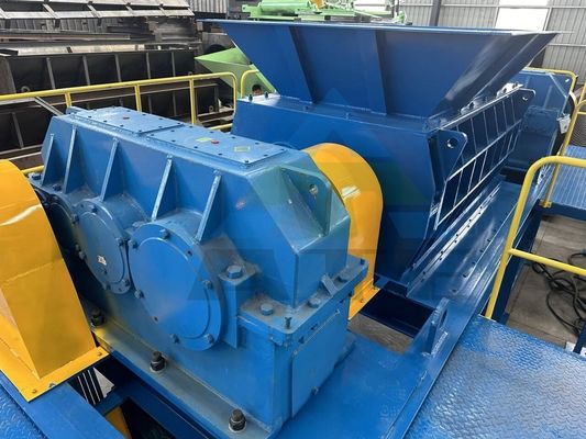 Rejeitar colector triturador de eixo duplo para pó de borracha e resíduos plásticos