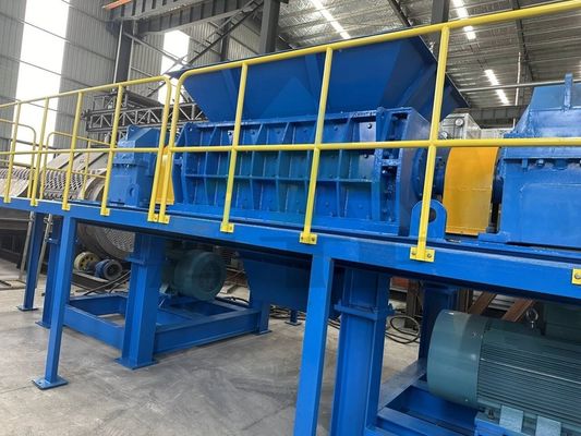 Rejeitar colector triturador de eixo duplo para pó de borracha e resíduos plásticos