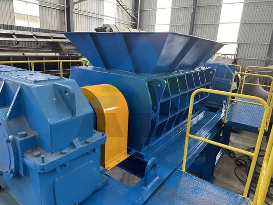 Rejeitar colector triturador de eixo duplo para pó de borracha e resíduos plásticos