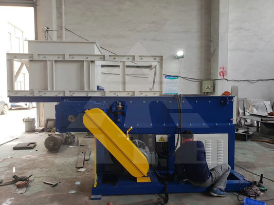 Máquina de trituração de garrafas de plástico industrial de eixo único para trituração