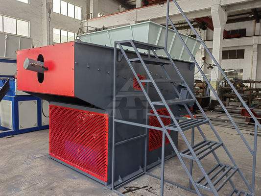 Desenho do cliente Máquina de triturador de plástico usado de eixo único para reciclagem de tecidos