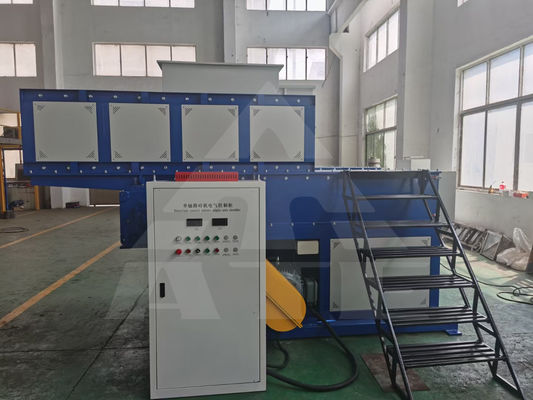 Triturador de um eixo de 22kW para reciclagem de cartão e papel de plástico de alta capacidade