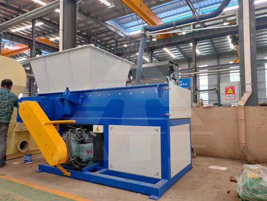Triturador de reciclagem de cartão de eixo único para resíduos de plástico de laboratório em desenvolvimento