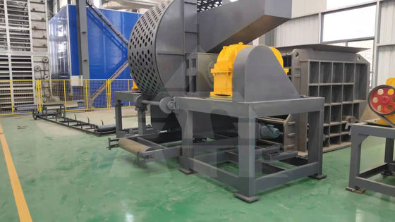 Triturador primário de pneus de eixo duplo Triturador de resíduos de pneus para produtos finais de partículas de borracha