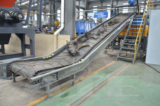 Triturador primário de pneus de eixo duplo Triturador de resíduos de pneus para produtos finais de partículas de borracha