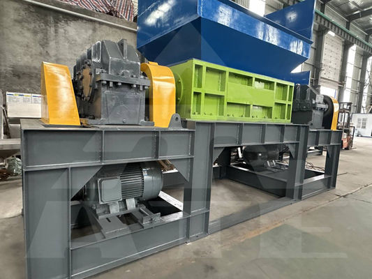 Máquina de trituração de resíduos metálicos de barril duplo de vidro de garrafa de martelo