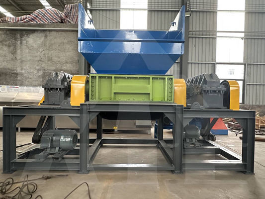 Produto final 1-10 Cm Máquina de trituração de aço em duplo eixo pesada para obras de construção