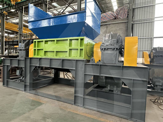 Produto final 1-10 Cm Máquina de trituração de aço em duplo eixo pesada para obras de construção