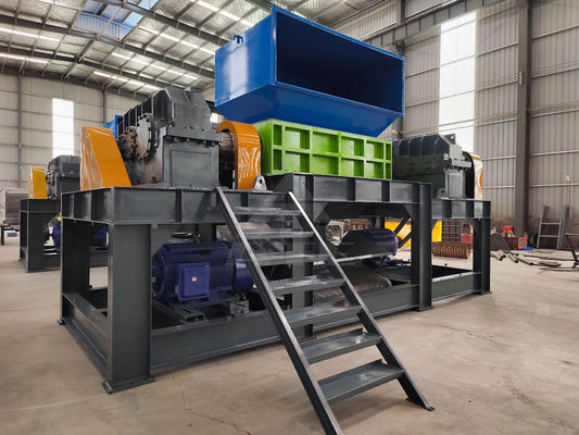Máquina de trituração de cabo de plástico de eixo duplo, sucata de metal e aço a preços acessíveis