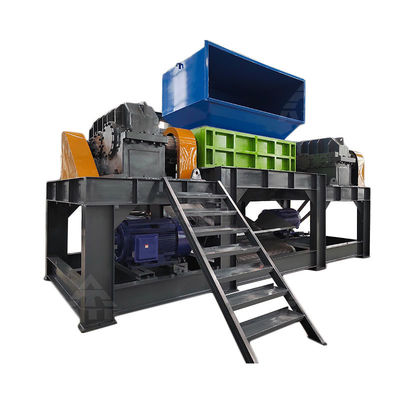 Triturador de eixo duplo para automóveis compactos de metal e resíduos compactos de plástico