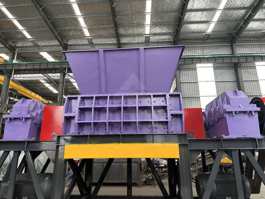 Máquina de trituração de plástico de reciclagem de borracha de metal compacto de borracha de cobre de eixo duplo 2000m