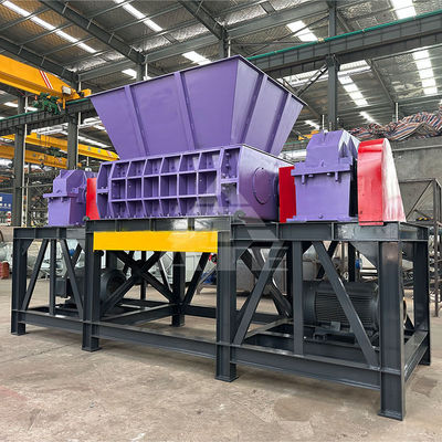 Máquina de triturador de eixo duplo para reciclagem de cabos de cobre e latas de alumínio em 2000