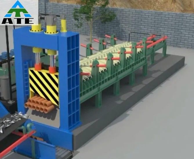 Máquina de corte de ferro de corte de grades de metais pesados com 76kW de potência e 400T de força de corte