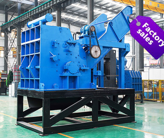 Potente triturador de radiador de sucata de 55 kW para reciclagem de sucata de metal e resíduos