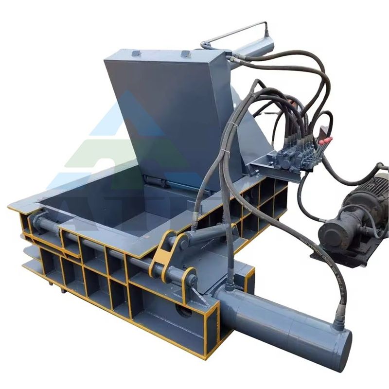 Baler de metal hidráulico 600*600 mm Tamanho do baler para sucata de ferro de alumínio Pressão de automóvel de cobre
