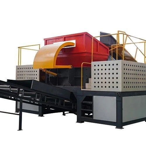 ALLOY Material Triturador de eixo duplo para latas de pneus totalmente automáticas e reciclagem de metais