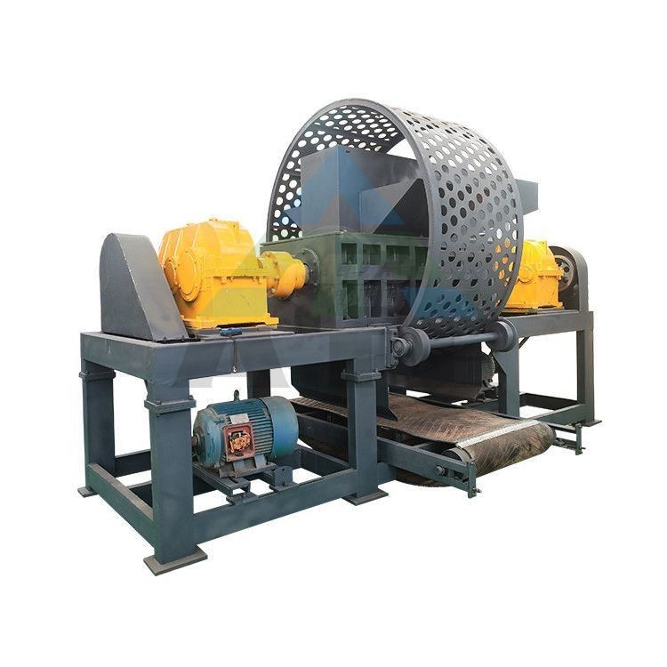 Reciclagem de resíduos de pneus Máquina de trituração de pneus 2200 kg