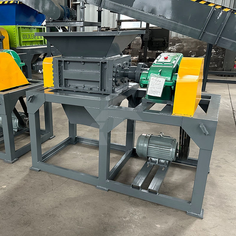 Triturador de eixo duplo de 50kW para paletes de madeira e sistemas de transporte de sucata de metal/plástico