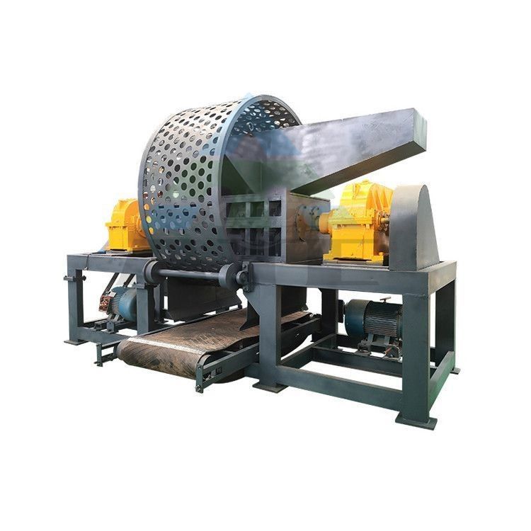 Máquina de trituração de pneus de alta produtividade de capacidade de 2 a 3 toneladas para reciclagem de sucata de pneus