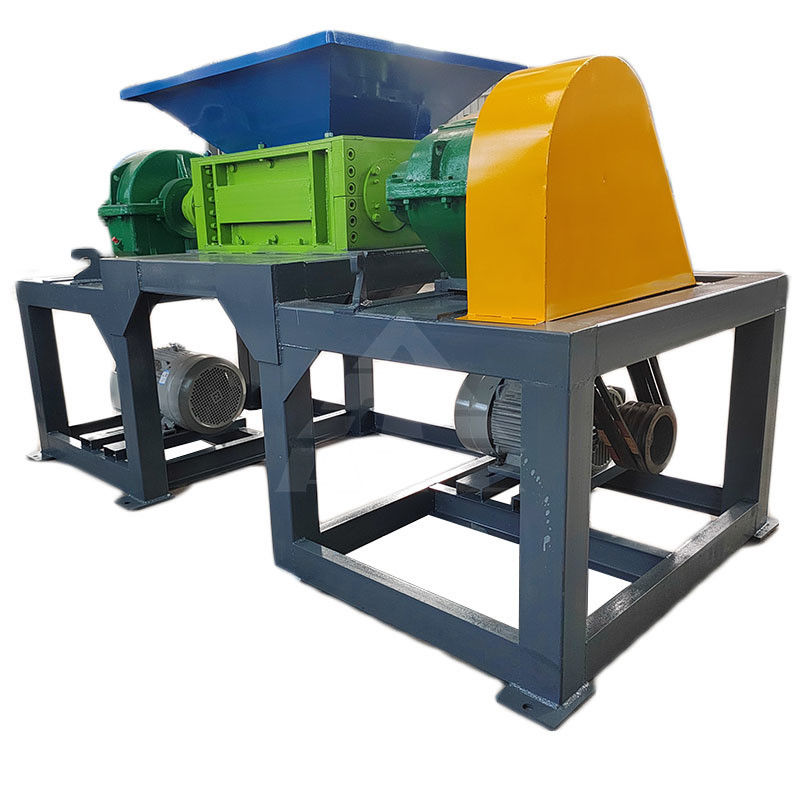 Máquina de trituração de duplo eixo para sucata de plástico, de metal, de cartão de madeira, de cobre, de alumínio