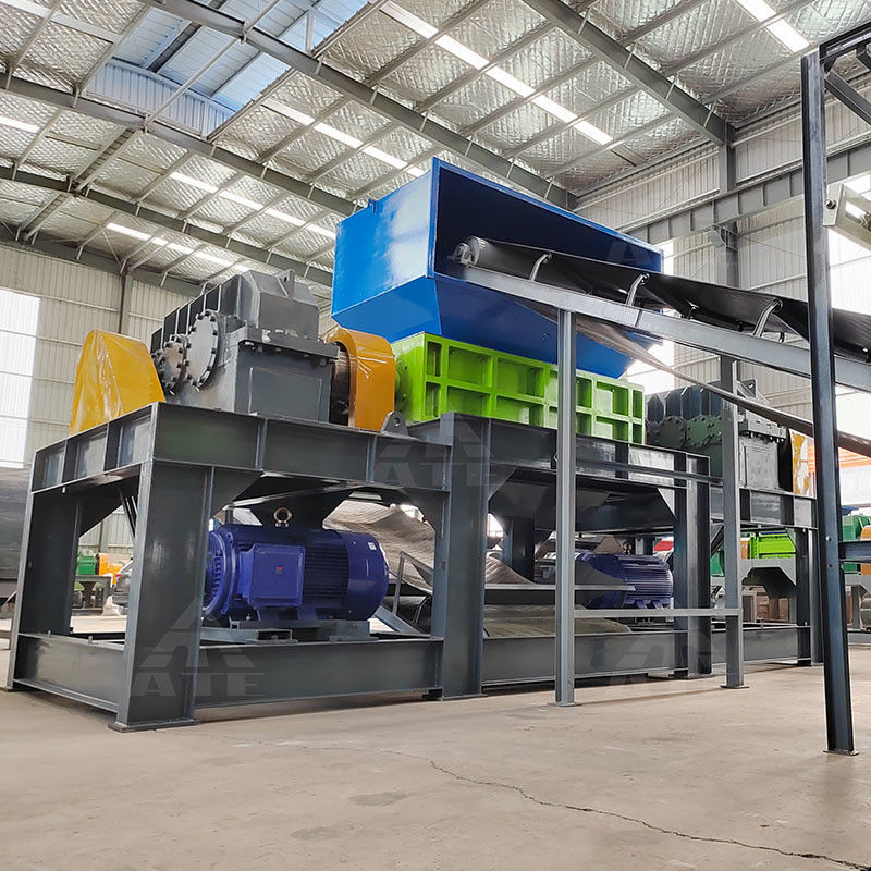 200-2200 mm Tamanho de entrada Triturador automático de sucata de metal plástico para processo de reciclagem